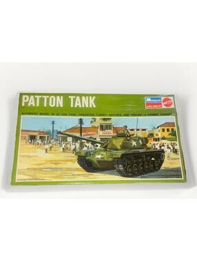 1966 Monogram Patton Tank model 6863 New Factory Sealed